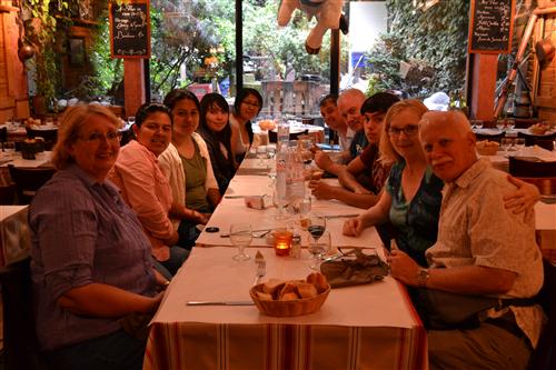 inside paris restaurant 